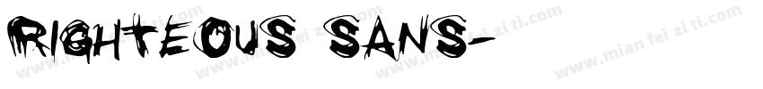Righteous Sans字体转换